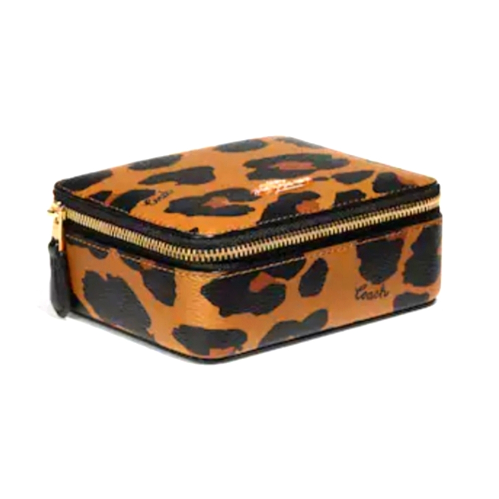 New Coach Leopard Print Jewelry Box